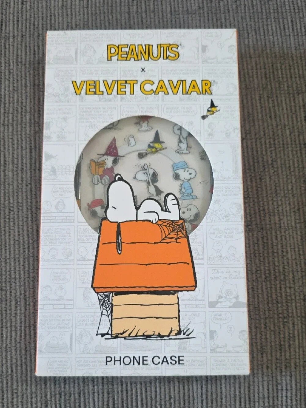 Peanuts × Velvet Caviar Halloween Themed iPhone Phone Case, New.